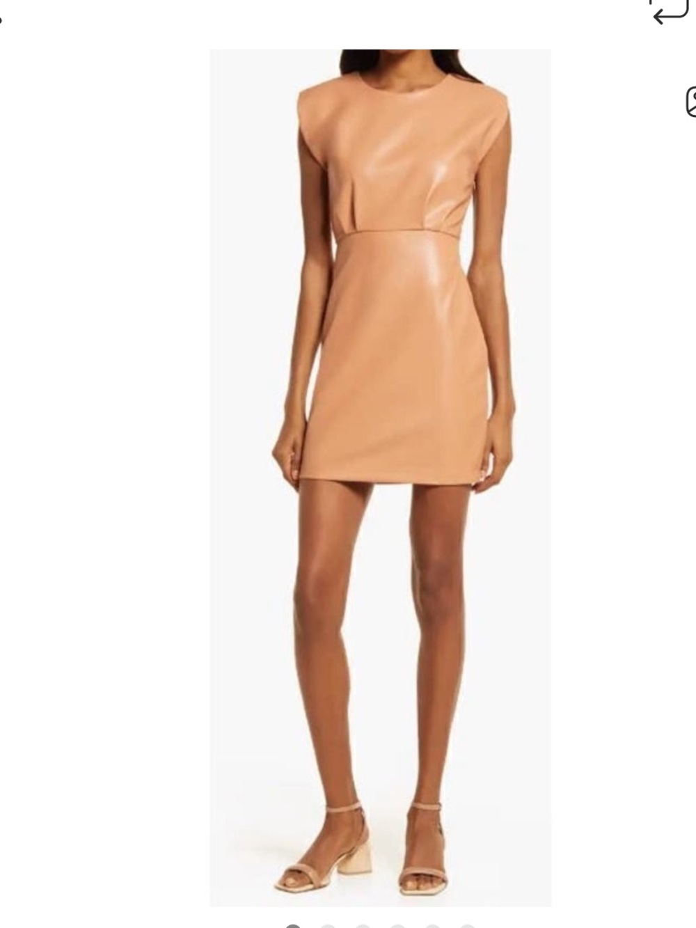 bishop + young faux leather dress
